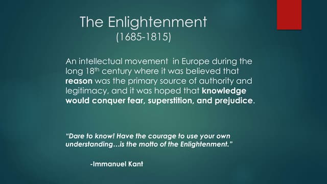 The Enlightenment