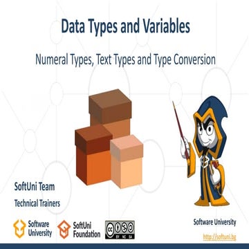 02. Data Types and variables | PPTX