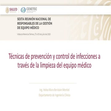 Técnicas de prevención y control de infecciones 