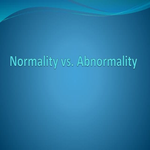 02. BEHAVIORAL Sciences Normality Vs Abnormality.pptx