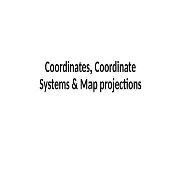 Basic coordinate system | PPTX
