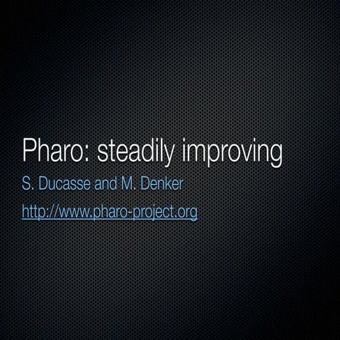 Pharo Update