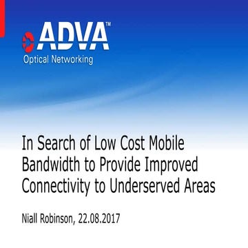 In Search of Low Cost Bandwidth