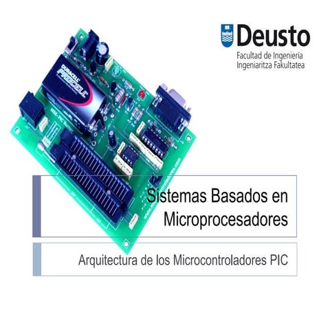 02.Arquitectura de los microcontroladores pic | PDF