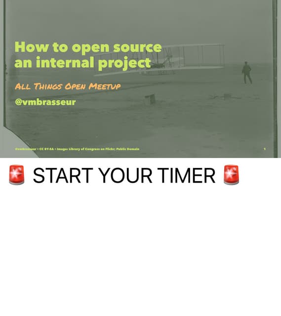 How to Open Source an Internal Project