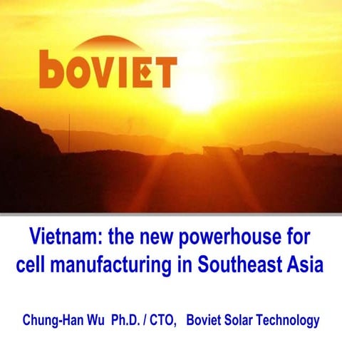 Vietnam the new powerhouse for cell manufacturing in Southeast Asia