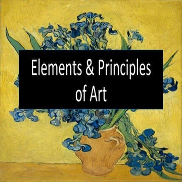 Elements and Principles of Art - Art 101 @ MCC