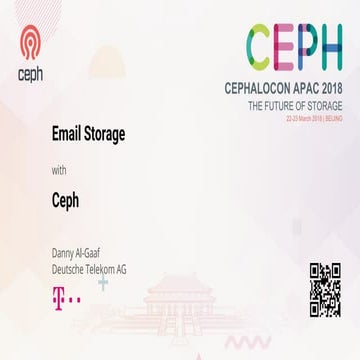 Email storage with Ceph - Danny Al-Gaaf | PDF