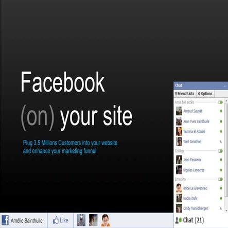 Emakina Academy 21 : Facebook on your website