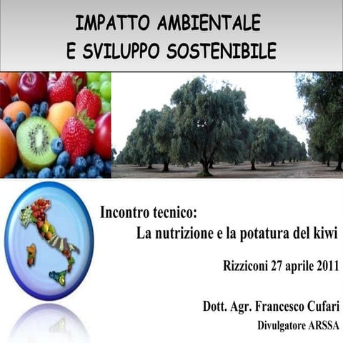 Impatto ambientale e sviluppo sostenibile - Francesco Cufari