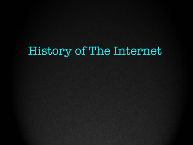 History of the Internet