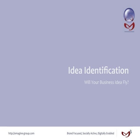 Lecture 2 - Idea Identification