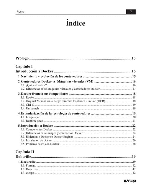 Índice del libro 
