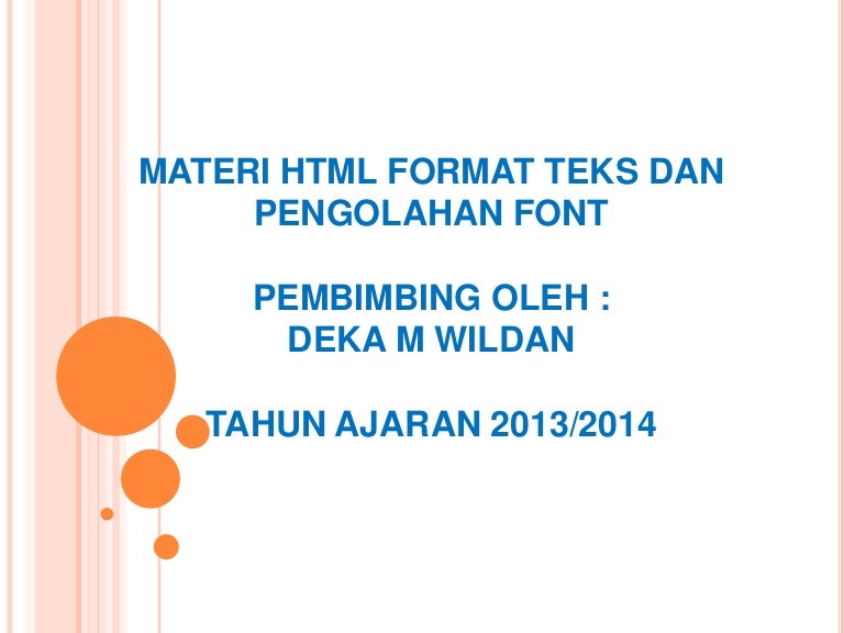 Download 02 Materi Html Pengolahan Format Font SVG Cut Files