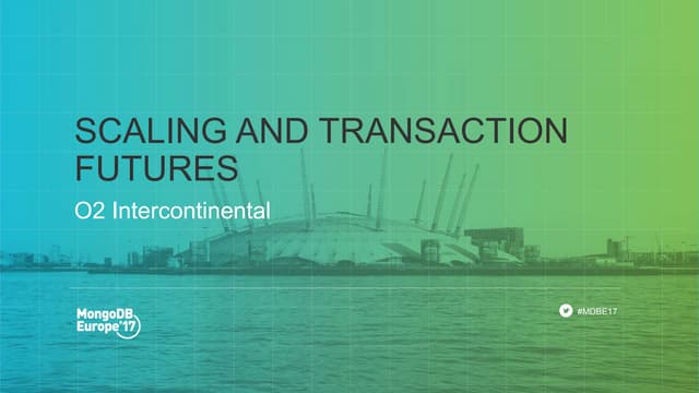 Scaling and Transaction Futures