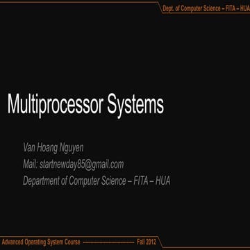 Multiprocessor Systems