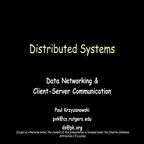 Networks (Distributed computing) | PPT