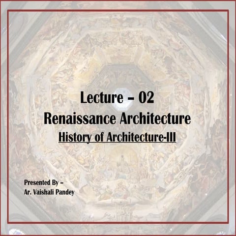 Renaissance Architecture | PPTX