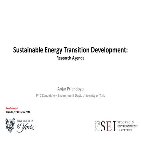 Sustainable Energy Transition Development