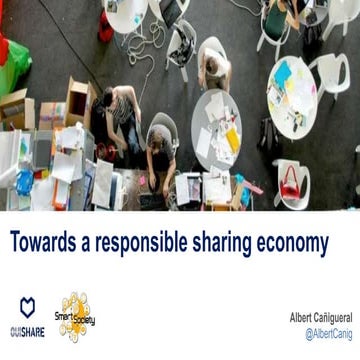 Towards a responsible sharing economy