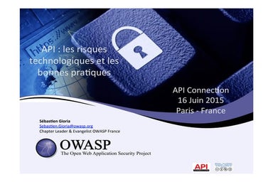 Securing your API and mobile application - API Connection FR