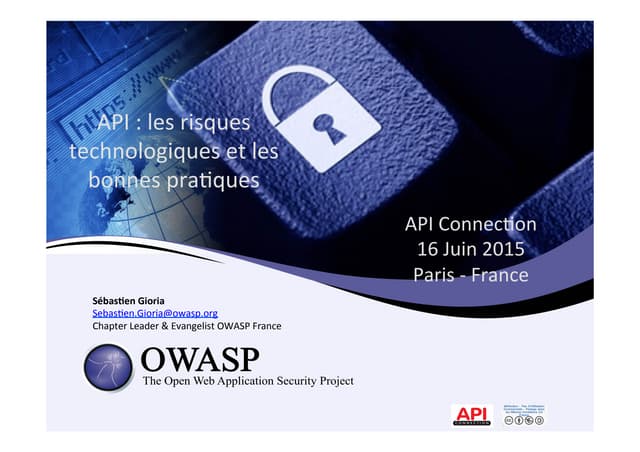 Securing your API and mobile application - API Connection FR