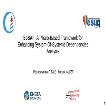 SoSAF: A Pharo-Based Framework for Enhancing System-Of-Systems Dependencies A...