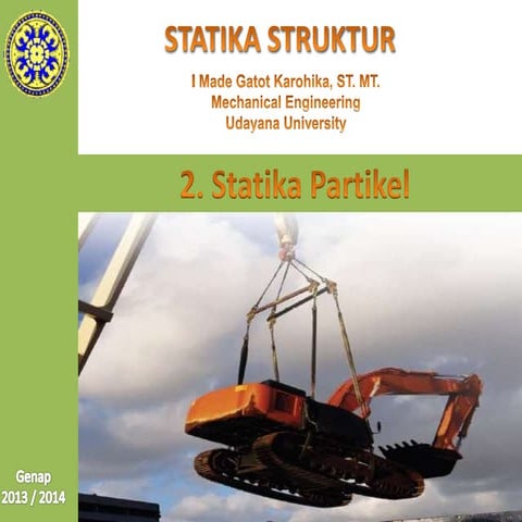 statika struktur"partikel" teknik mesin