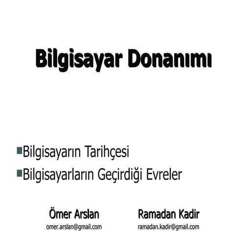 Donanım Sunusu - 2