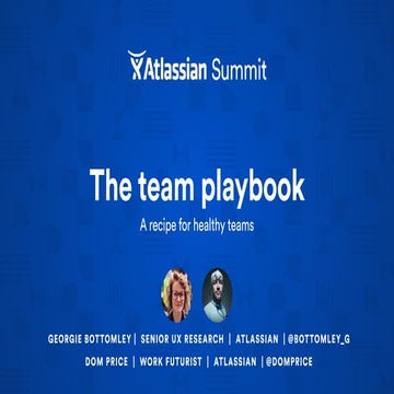 The Team Playbook: A Recipe for Healthy Teams
