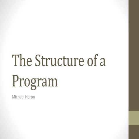 CPP02 - The Structure of a Program | PPTX