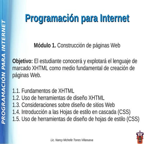 XHTML y CSS