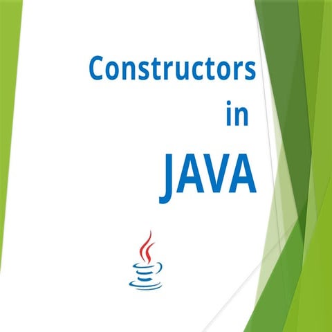 Constructor in java | PPTX
