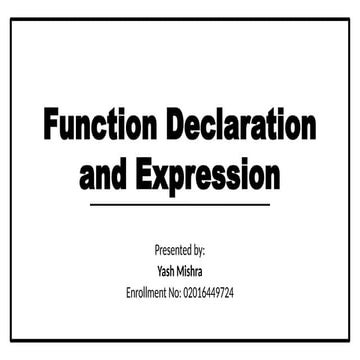 Comprehensive Guide to JavaScript Function Declarations and Expressions ...