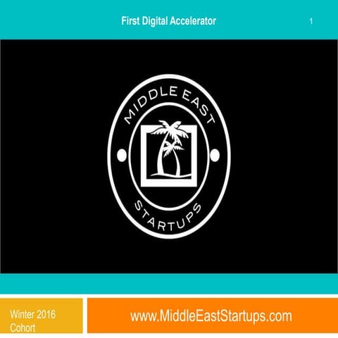 2016 MiddleEastStartups.com Winter Digital Accelerator