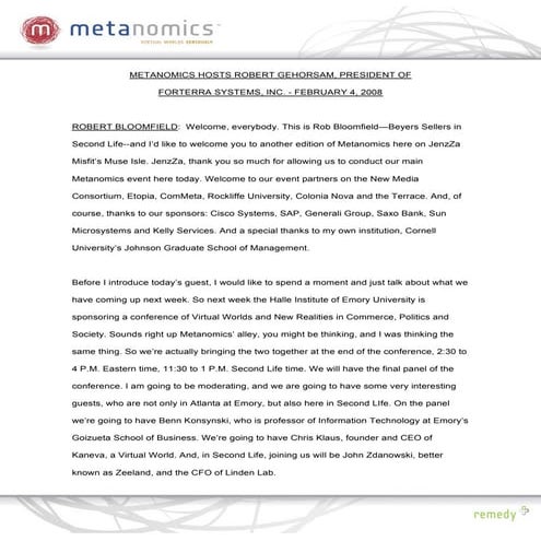 020408 Forterra Futures Metanomics Transcript
