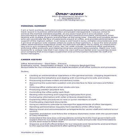 Administrative Analyst Resume Sample. Administrative Analyst Resume ...