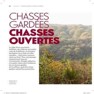 Chasses gardées, chasses ouvertes
