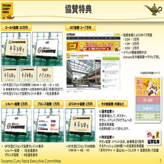  富山カレーフェス 協賛特典と会場