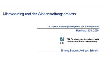 Microlearning und der Wissensreifungsprozess