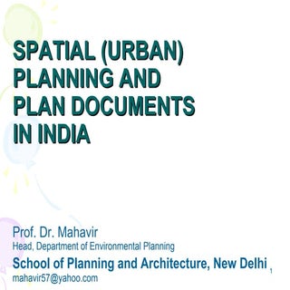 Spatial planning india