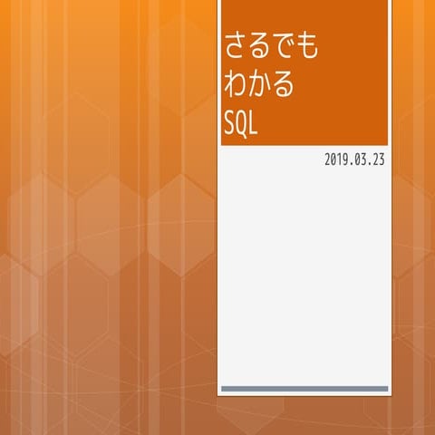 【GCPUG滋賀】BigQueryでさるでもわかるSQL(20190323)