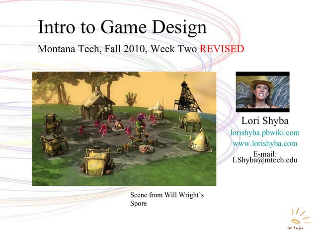 Week 2, Game Design