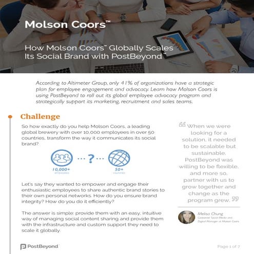 How Molson Coors Globally Scale Its Social Brand With PostBeyond (1)