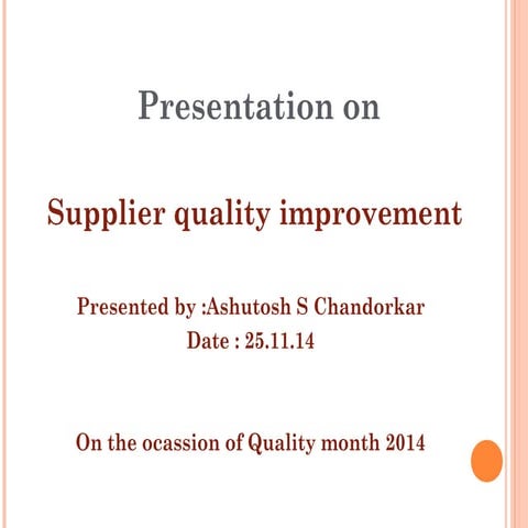 for quality month 2014