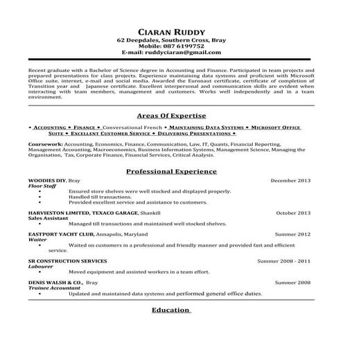Ciaran Ruddy CV (2) | DOCX