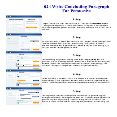 024 Write Concluding Paragraph For Persuasive