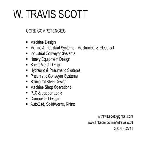 Portfolio - W. Travis Scott | PDF