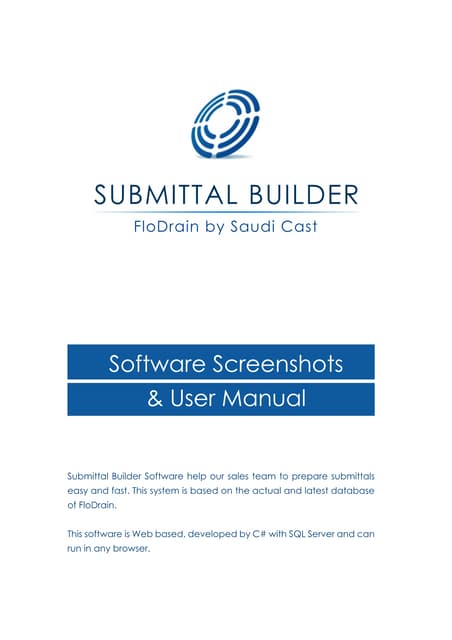 Submittal -User Manual