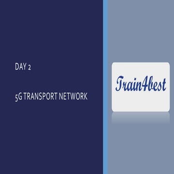Chapter 2: 5G Transport Network Introduction | PDF